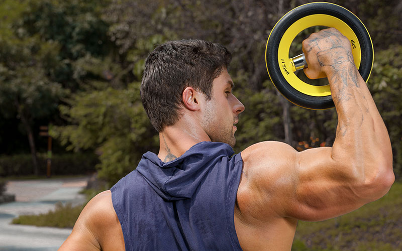 Manubri circolari per fitness